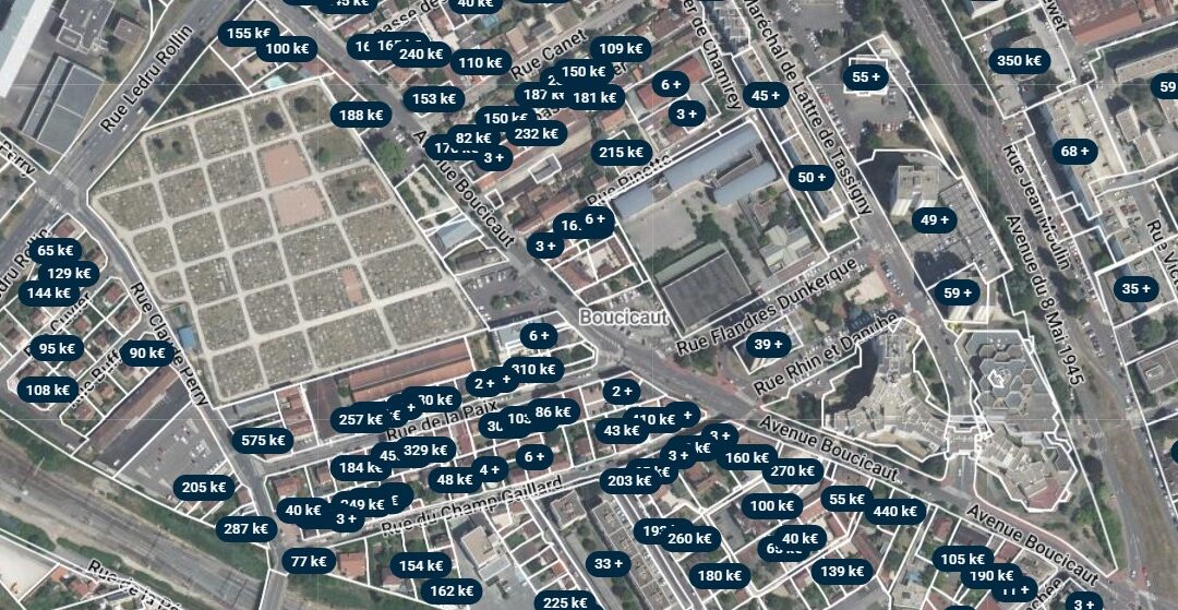 Estimations immobilières 2025 : prix au m² à Chalon-sur-Saône, quartier Boucicaut